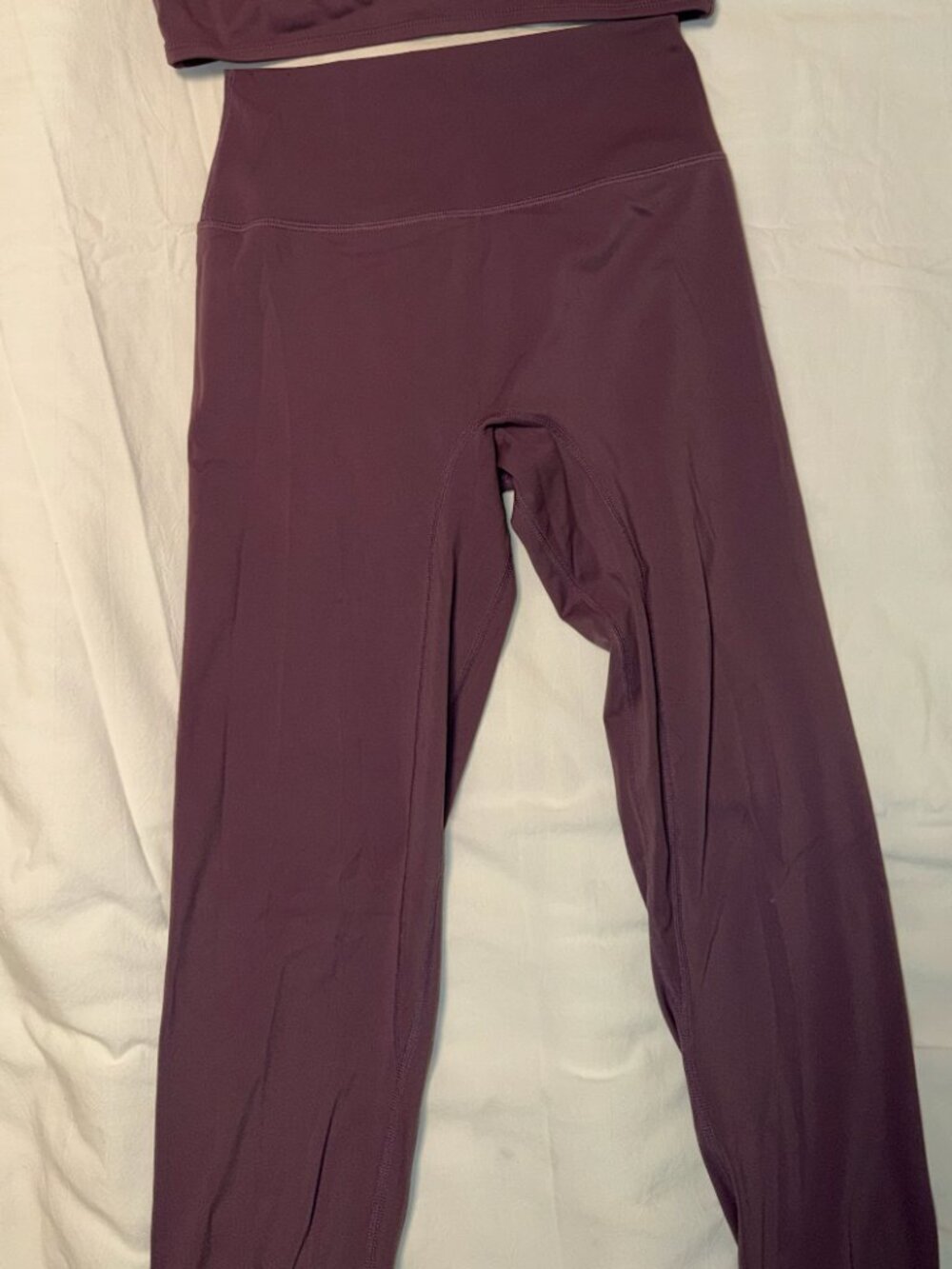 Purple Set Active Sport Body Leggings with ankle cuffs Size M